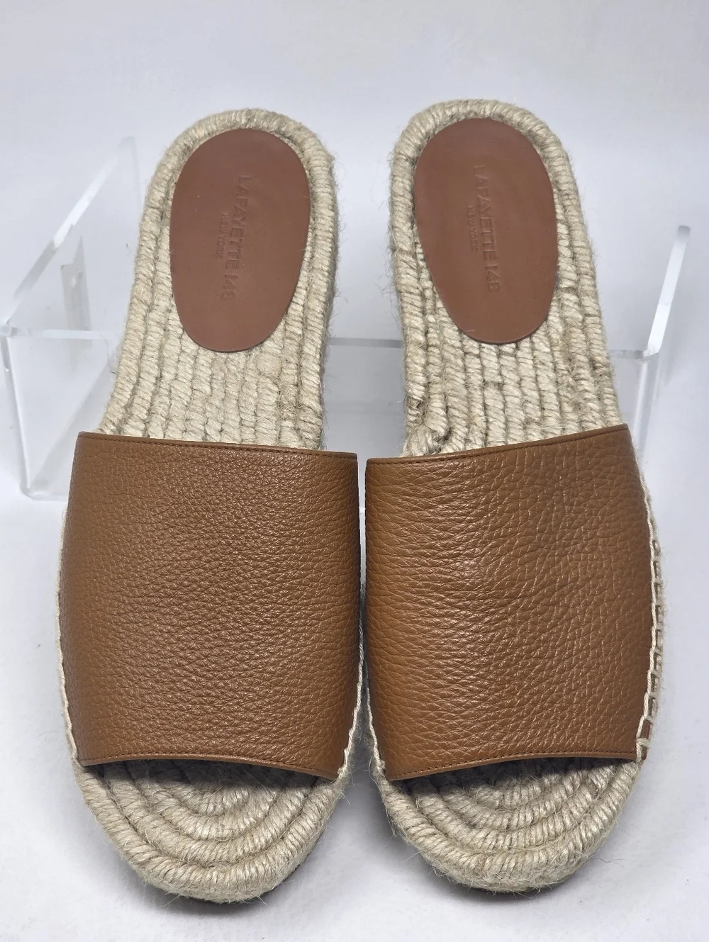 Lafayette 148 Copper Sandals Women's Size 39 Open Toe Shoes Pre-owned